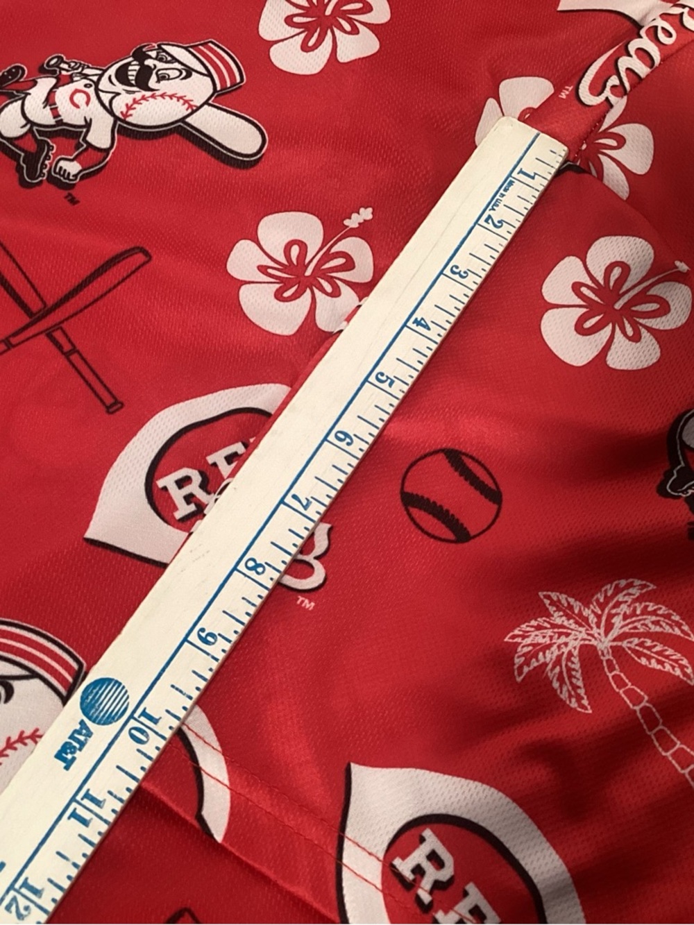 Cincinnati Reds Baseball Hawaiian Button Up Shirt Men’s Size XL - Picture 13 of 14